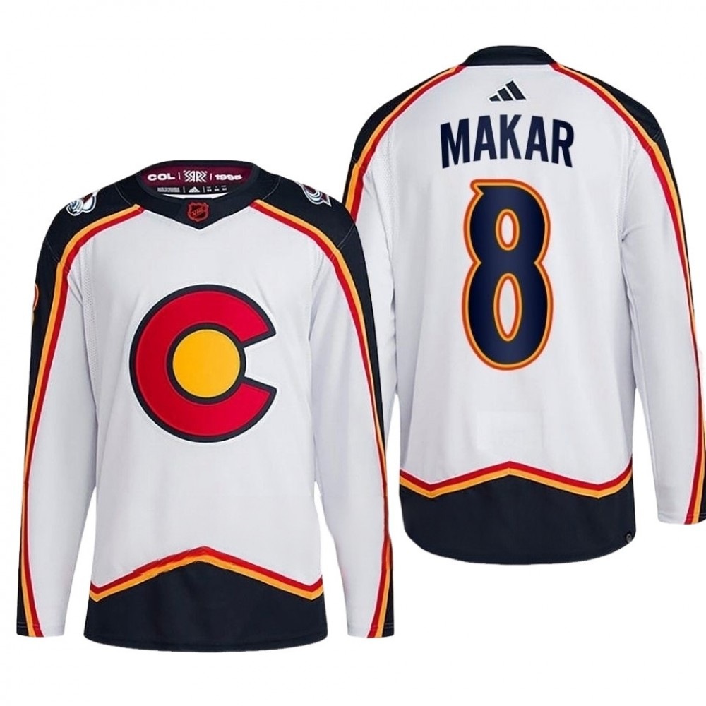 Cale Makar Colorado Avalanche Reverse Retro 2.0 Authentic Player Jersey - White-Pro Kit Vault | Brand New 26/27 Sports Jerseys